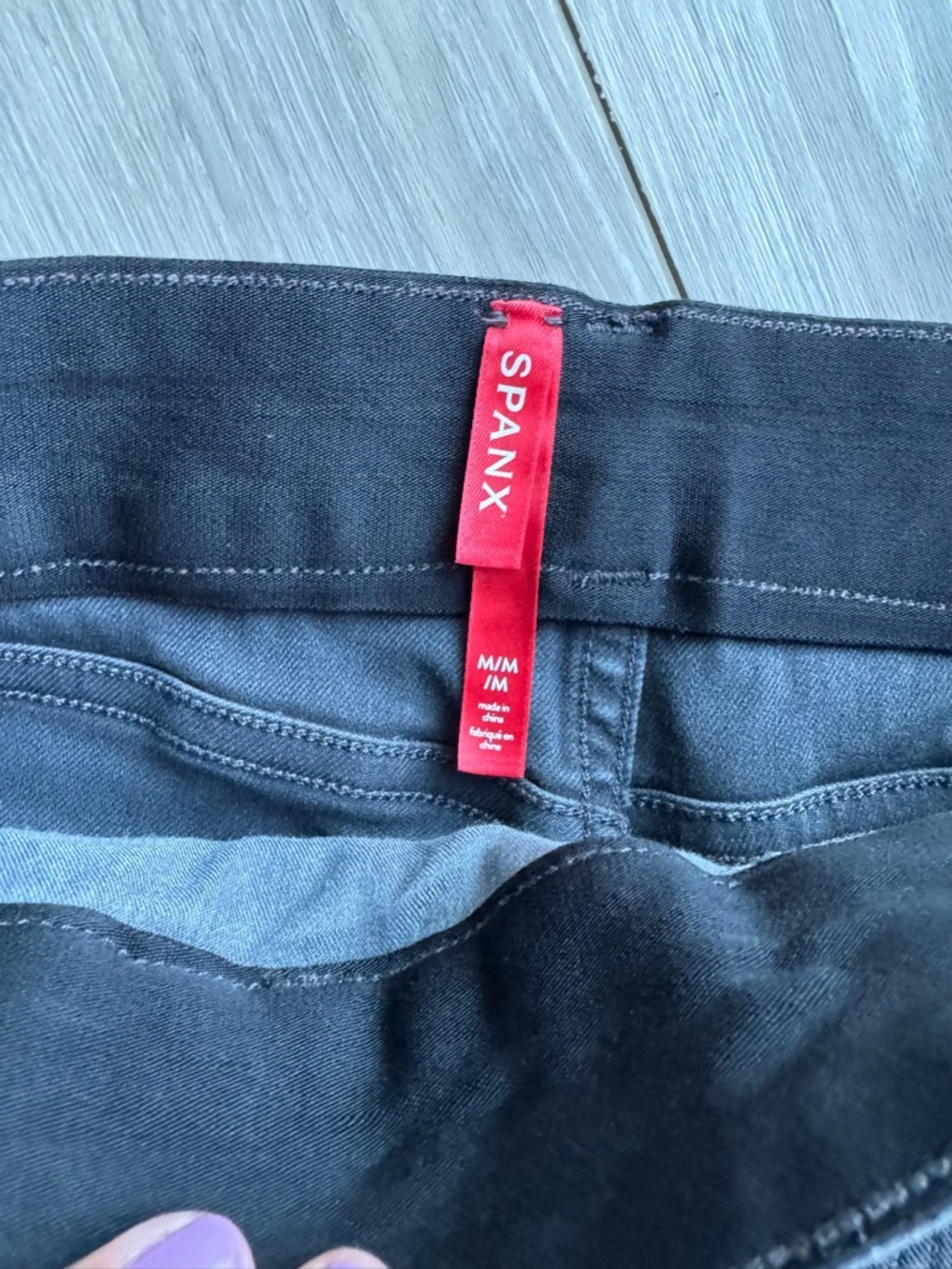 SPANX Charcoal Gray Women's Bermuda Shorts - Picture 3 of 3